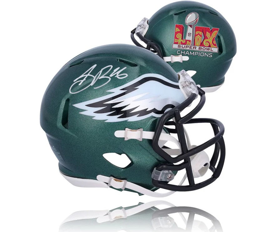 Saquon Barkley Philadelphia Eagles Autographed Super Bowl LIX Champions Football Helmet