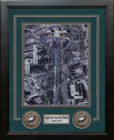 Philadelphia Eagles Super Bowl LII Champions Parade NFL Football Framed and Matted Photo - Dynasty Sports & Framing 