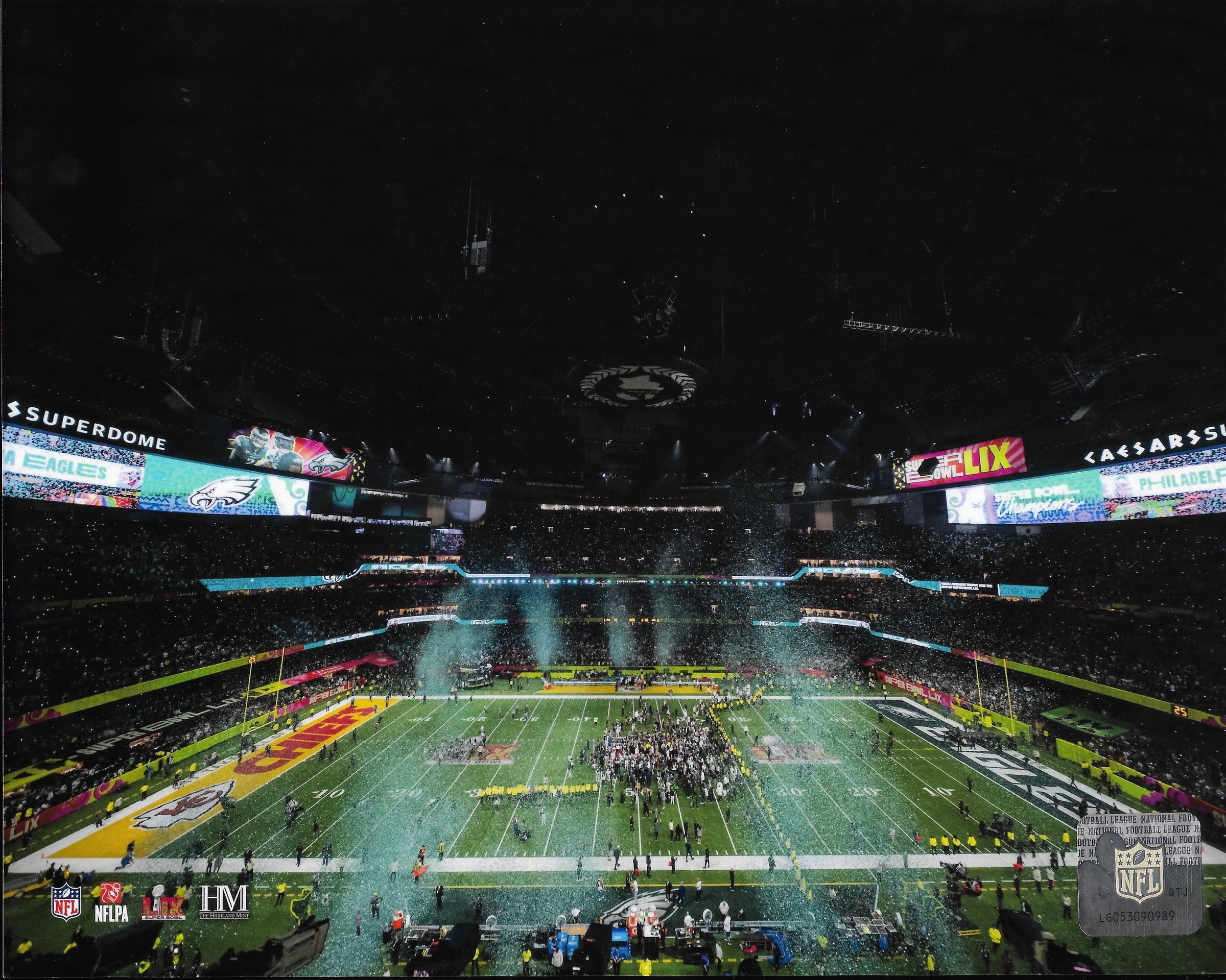 Philadelphia Eagles Super Bowl LIX Champions Stadium Celebration 8" x 10" Football Photo