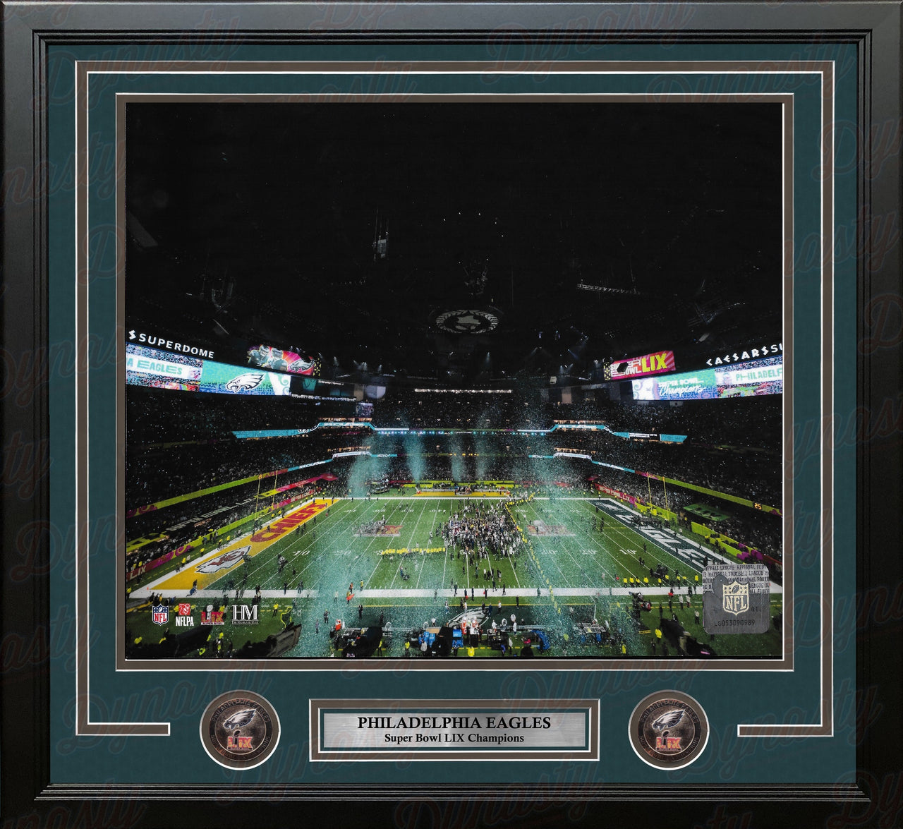 Philadelphia Eagles Super Bowl LIX Champions Stadium Celebration 16" x 20" Framed Football Photo