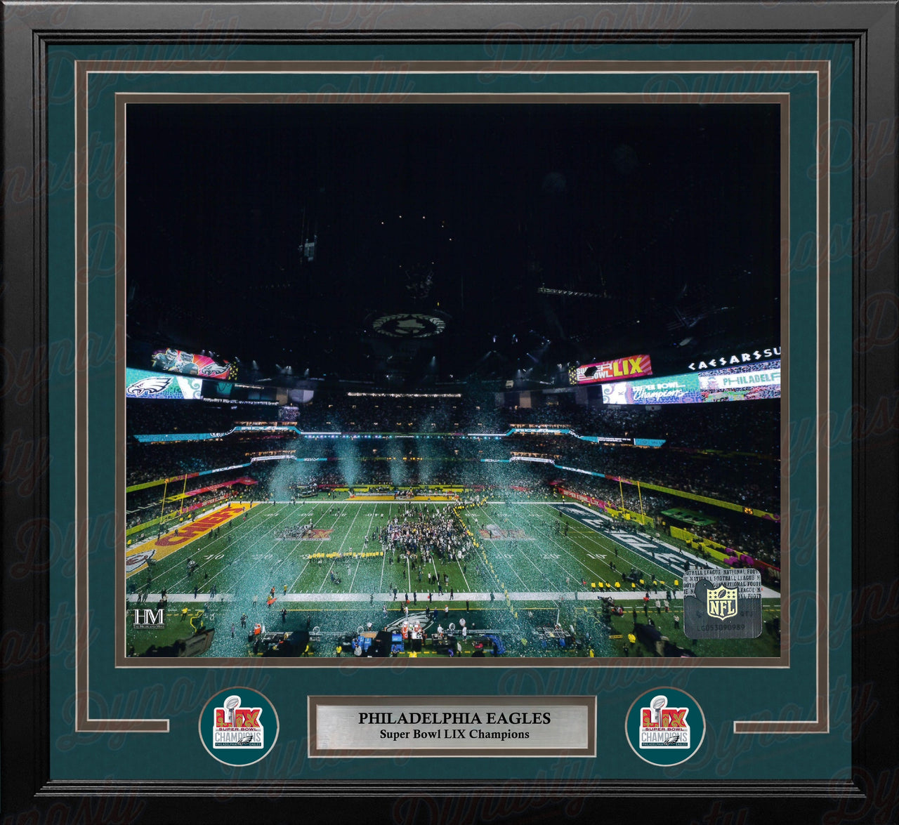 Philadelphia Eagles Super Bowl LIX Champions Stadium Celebration 16" x 20" Framed Football Photo