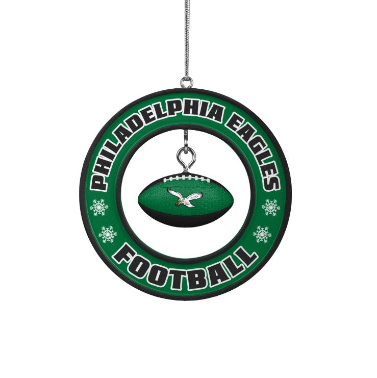 Philadelphia Eagles Throwback Floating Football Ornament