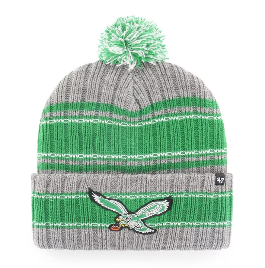 Philadelphia Eagles Rexford Cuffed Knit Hat with Pom - Graphite