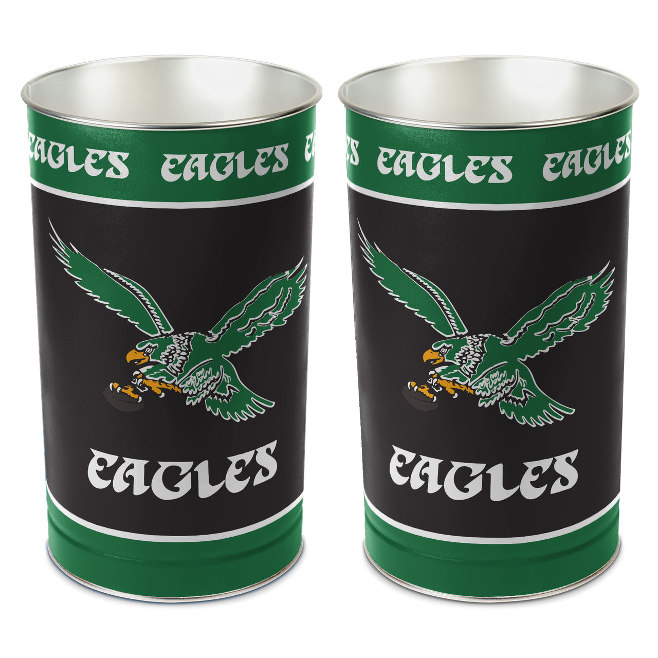 Philadelphia Eagles Throwback NFL Trash Can