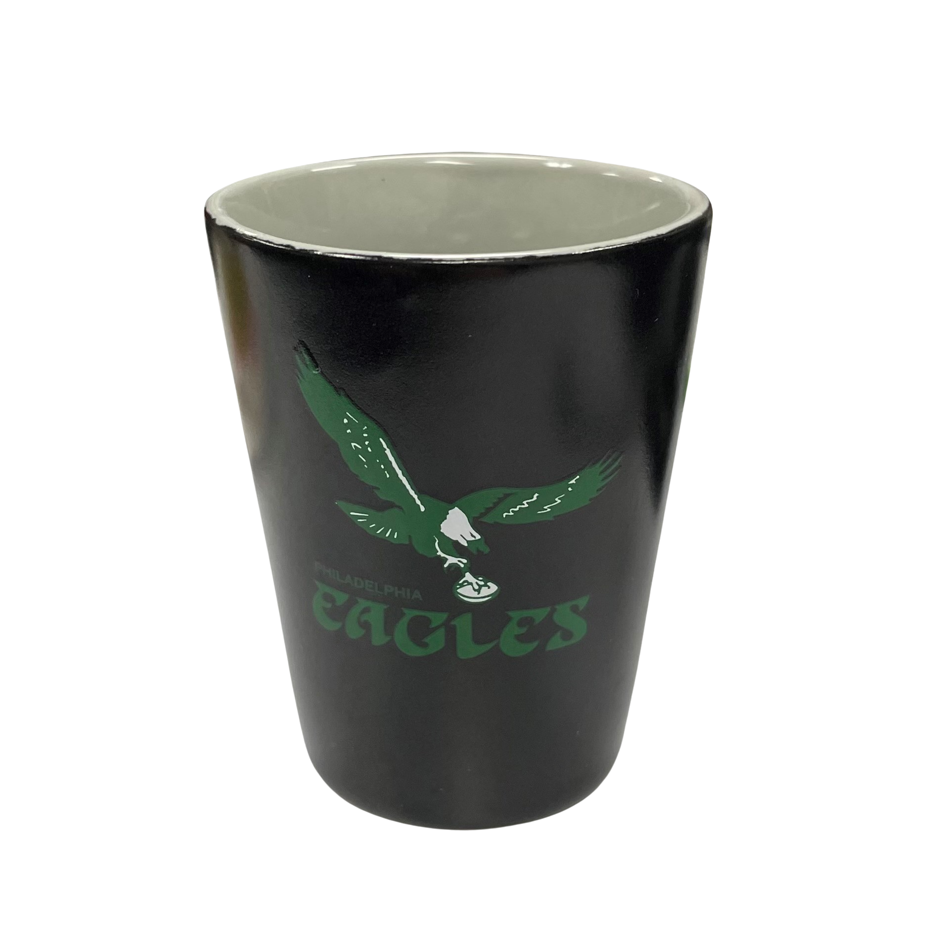Philadelphia Eagles Throwback Matte Black/Inner Color Shot Glass