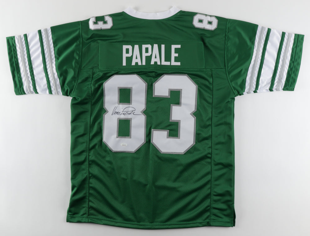 Vince Papale Philadelphia Eagles Autographed Kelly Green Throwback Jersey - JSA Authenticated