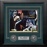 Will Shipley in Black Philadelphia Eagles Autographed 8" x 10" Framed Football Photo - Dynasty Sports & Framing 