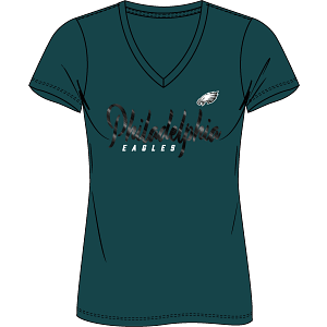 Philadelphia Eagles Women's Cotton Wordmark T-Shirt
