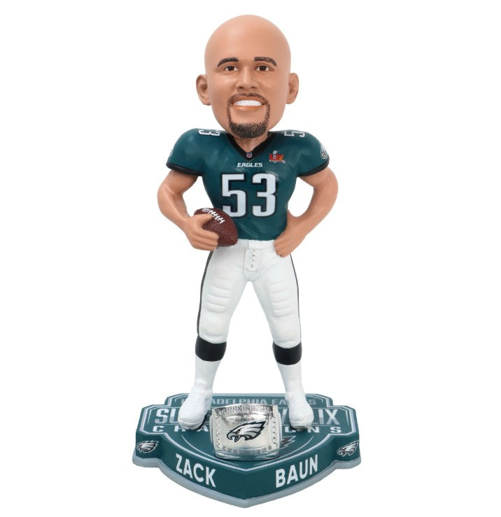 Zack Baun Philadelphia Eagles Super Bowl LIX Champions 8" Bobble Head