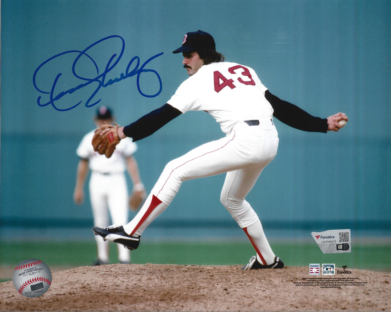 Dennis Eckersley in Action Boston Red Sox Autographed 8" x 10" Baseball Photo - Dynasty Sports & Framing 
