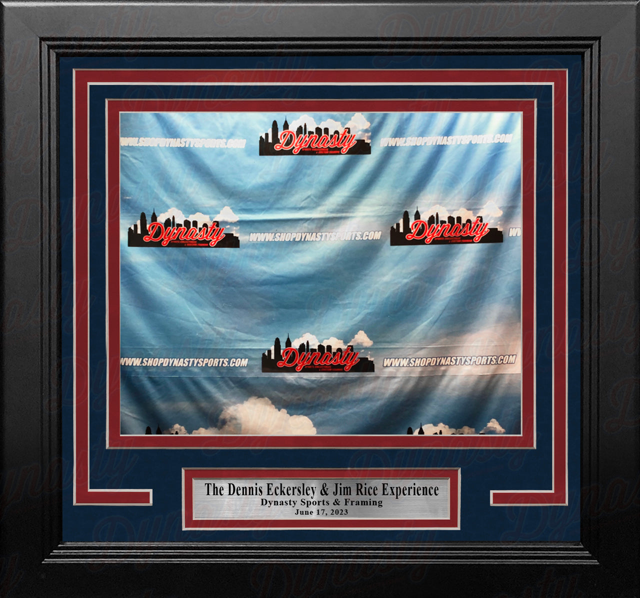 Dennis Eckersley & Jim Rice Boston Red Sox Photo-Op Frame Kit with Commemorative Nameplate - Dynasty Sports & Framing 
