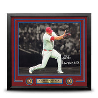 Carlos Estevez Pose Autographed Philadelphia Phillies 11" x 14" Framed Blackout Photo with Kamehameha Inscription