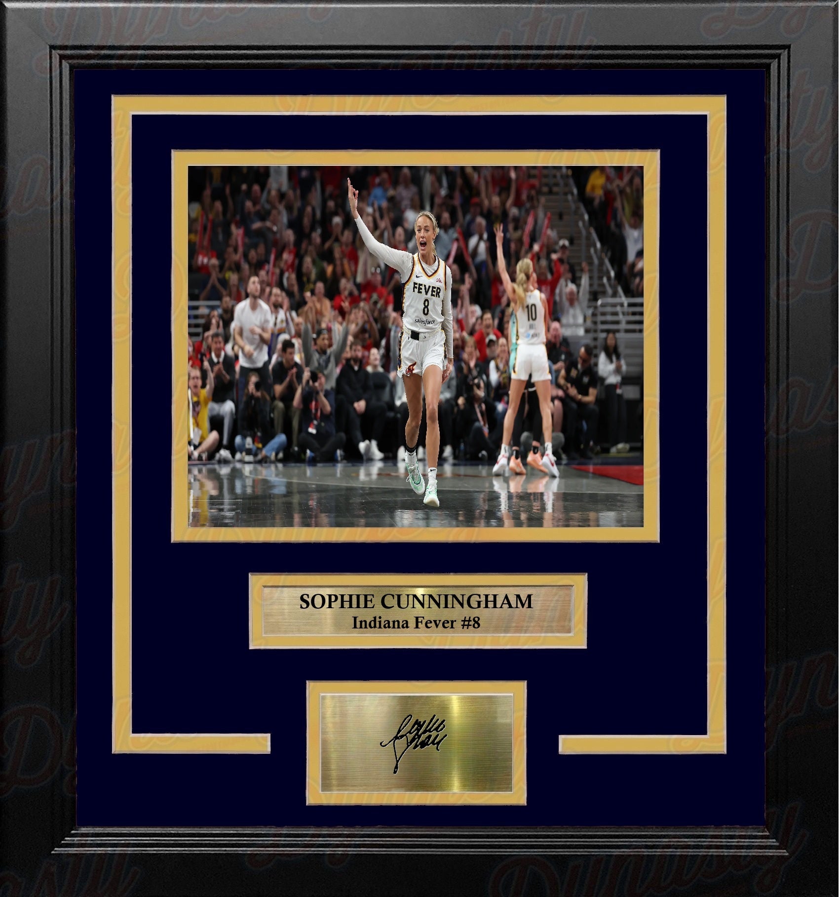 Sophie Cunningham in Action Indiana Fever 8" x 10" Framed WNBA Photo with Engraved Autograph