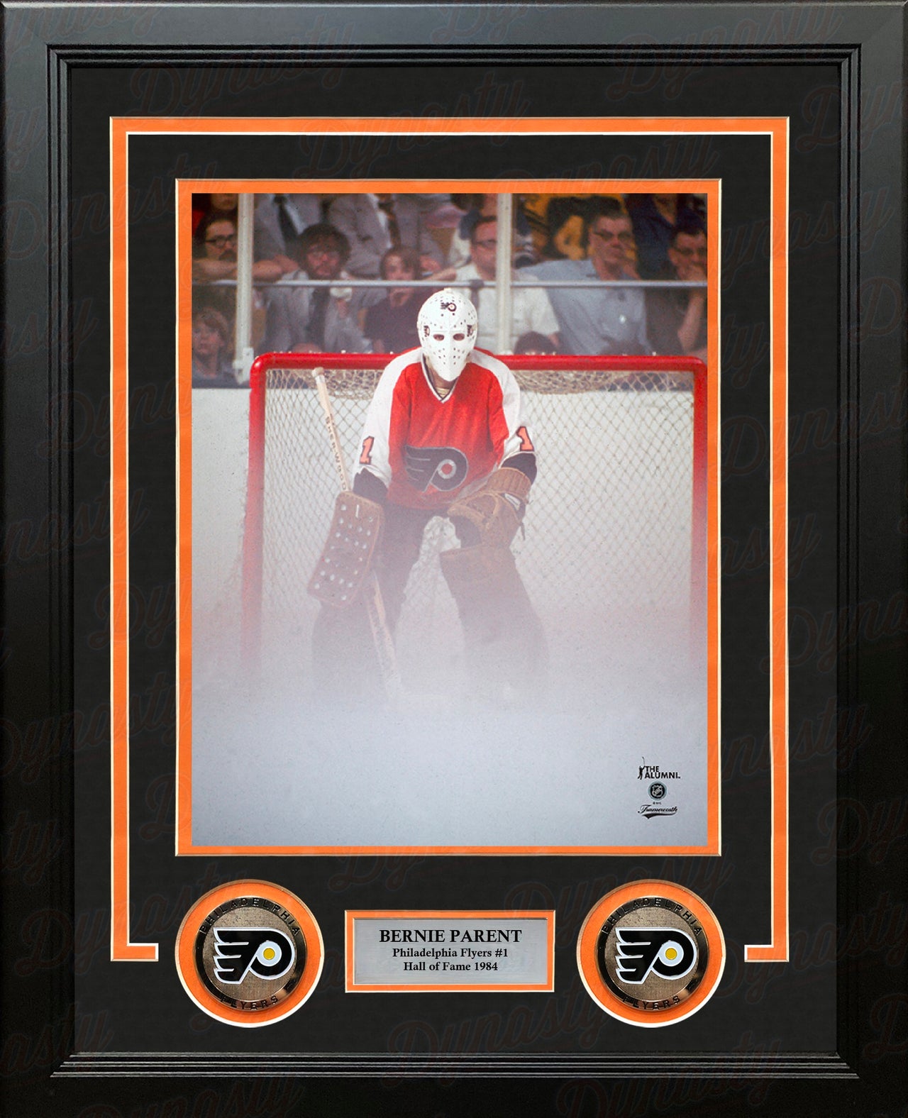 Bernie Parent Philadelphia Flyers Stanley Cup Fog Game 8" x 10" Framed Hockey Photo