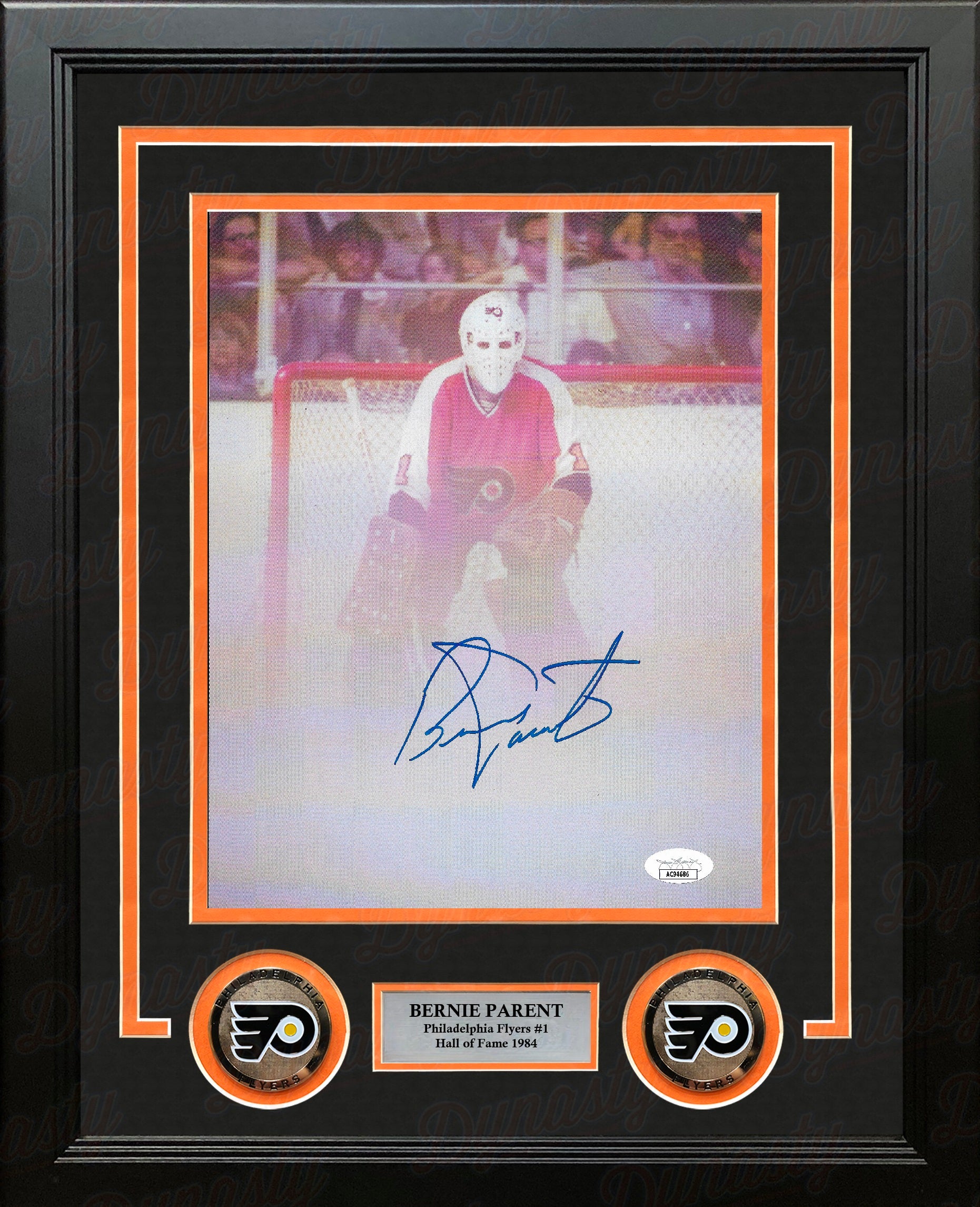 Bernie Parent Fog Game Philadelphia Flyers Autographed 8" x 10" Framed Hockey Photo