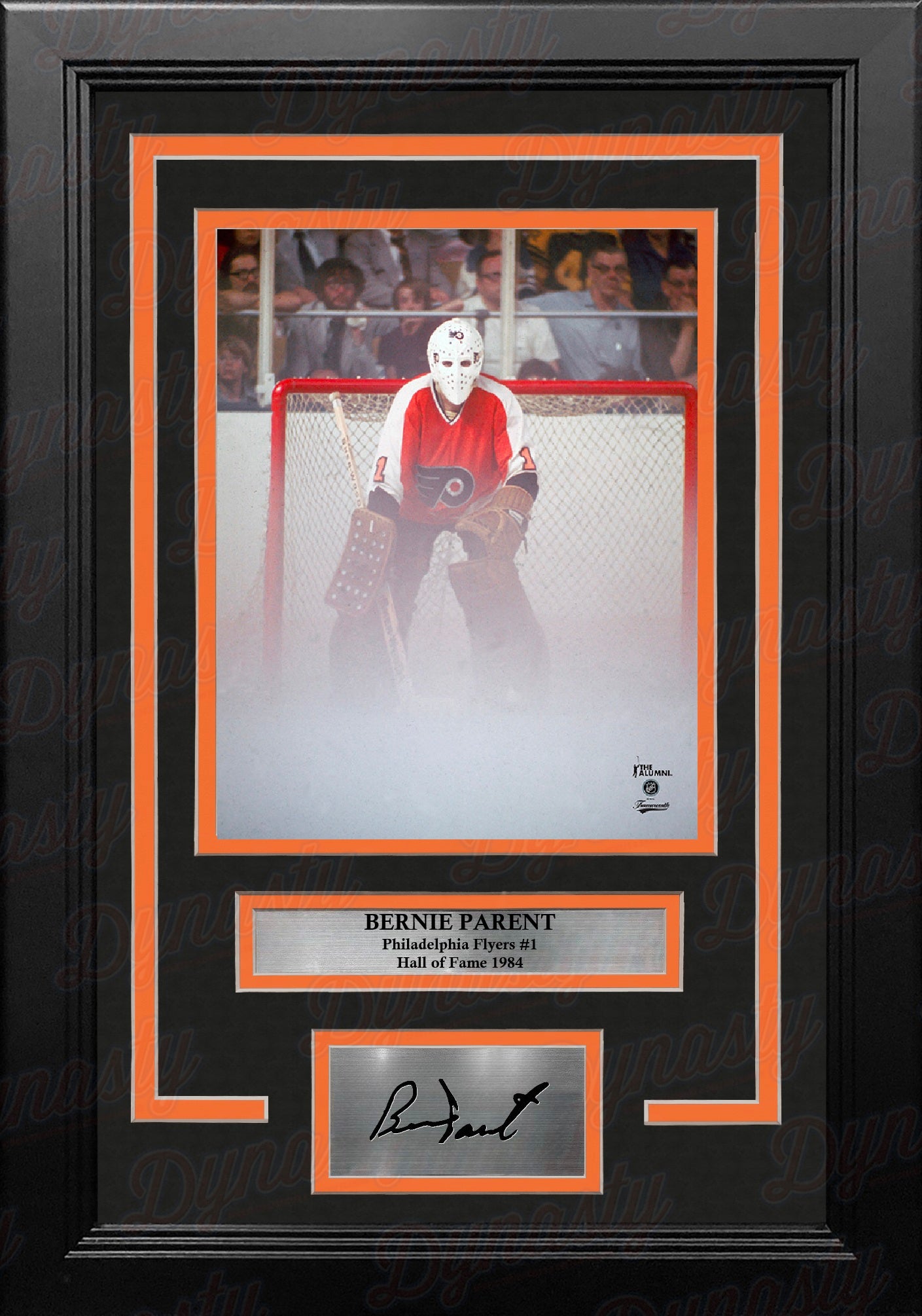 Bernie Parent Philadelphia Flyers Fog Game 11" x 14" Framed Hockey Photo with Engraved Autograph