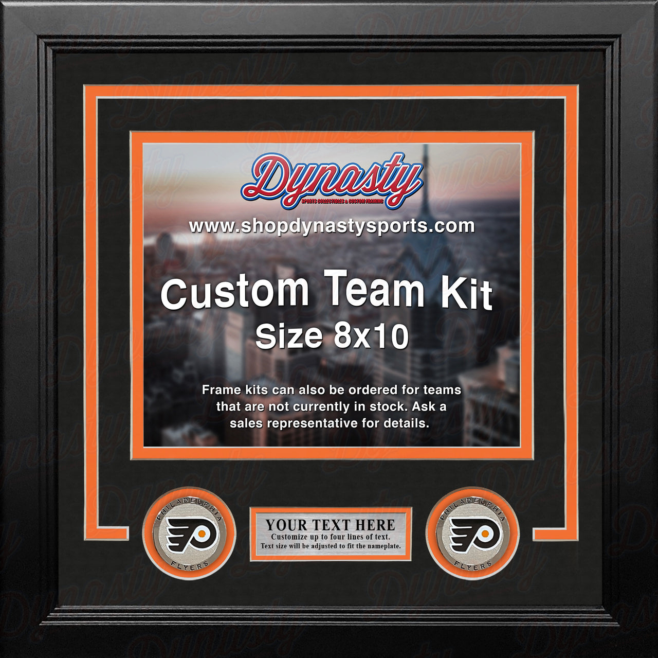 Philadelphia Flyers Custom NHL Hockey 8x10 Picture Frame Kit (Multiple Colors)