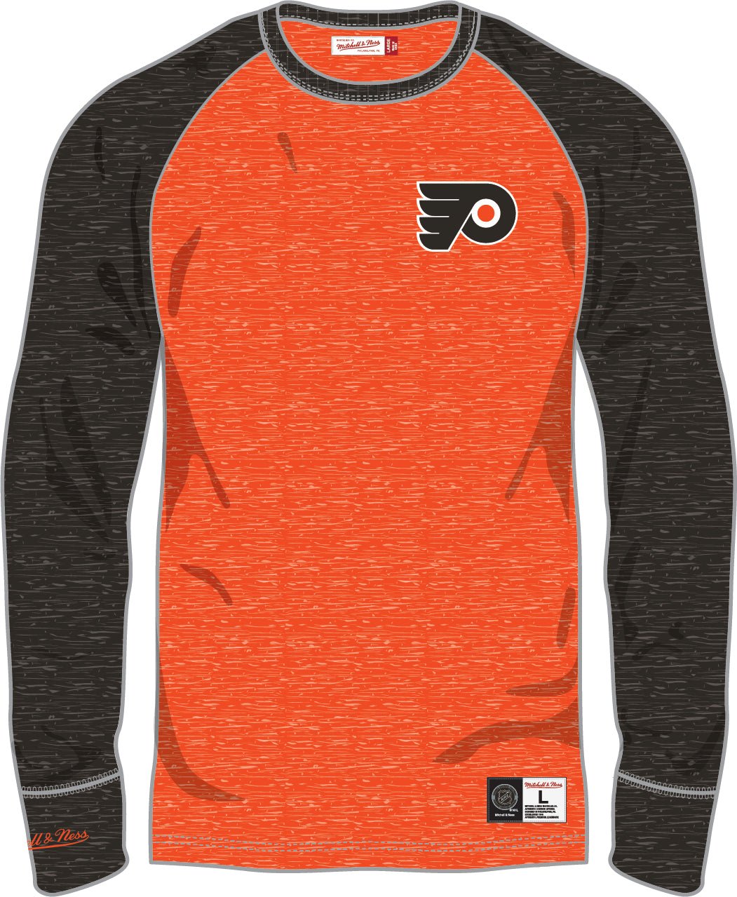 Philadelphia Flyers Mitchell & Ness Legendary Slub Long-Sleeve Shirt