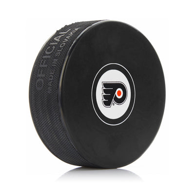 Philadelphia Flyers Autograph Model Logo Hockey Puck - Dynasty Sports & Framing 