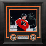 Matvei Michkov Blackout Celebration Philadelphia Flyers Autographed 8" x 10" Framed Hockey Photo - Dynasty Sports & Framing 