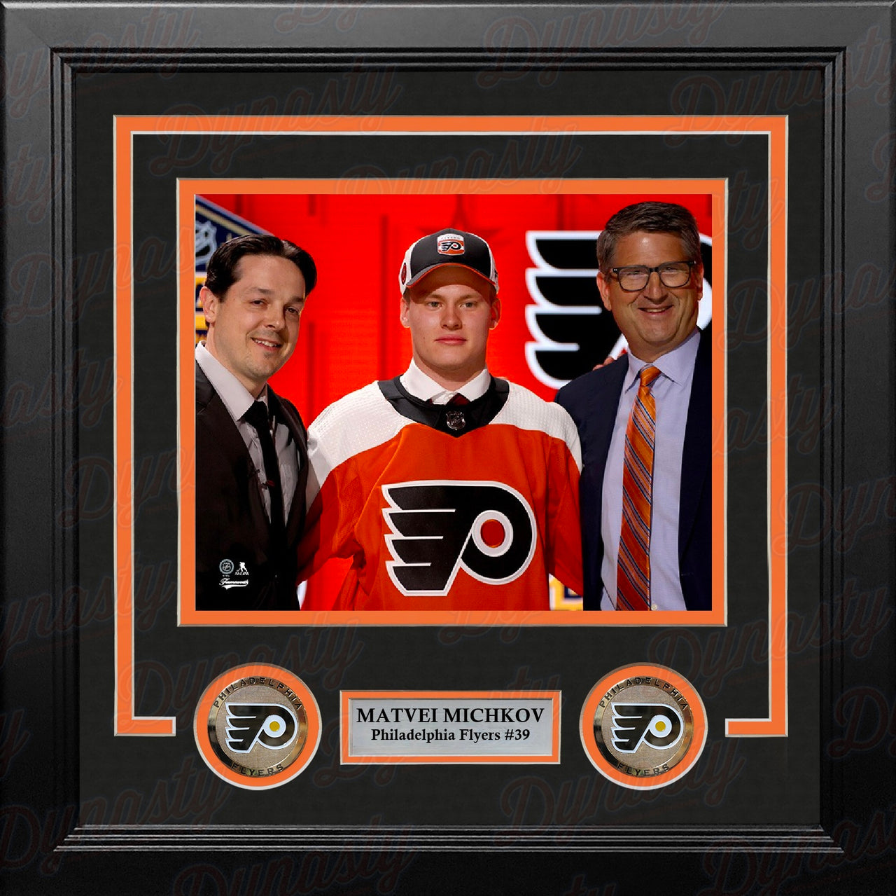 Matvei Michkov Philadelphia Flyers NHL Draft Night 8" x 10" Framed Hockey Photo
