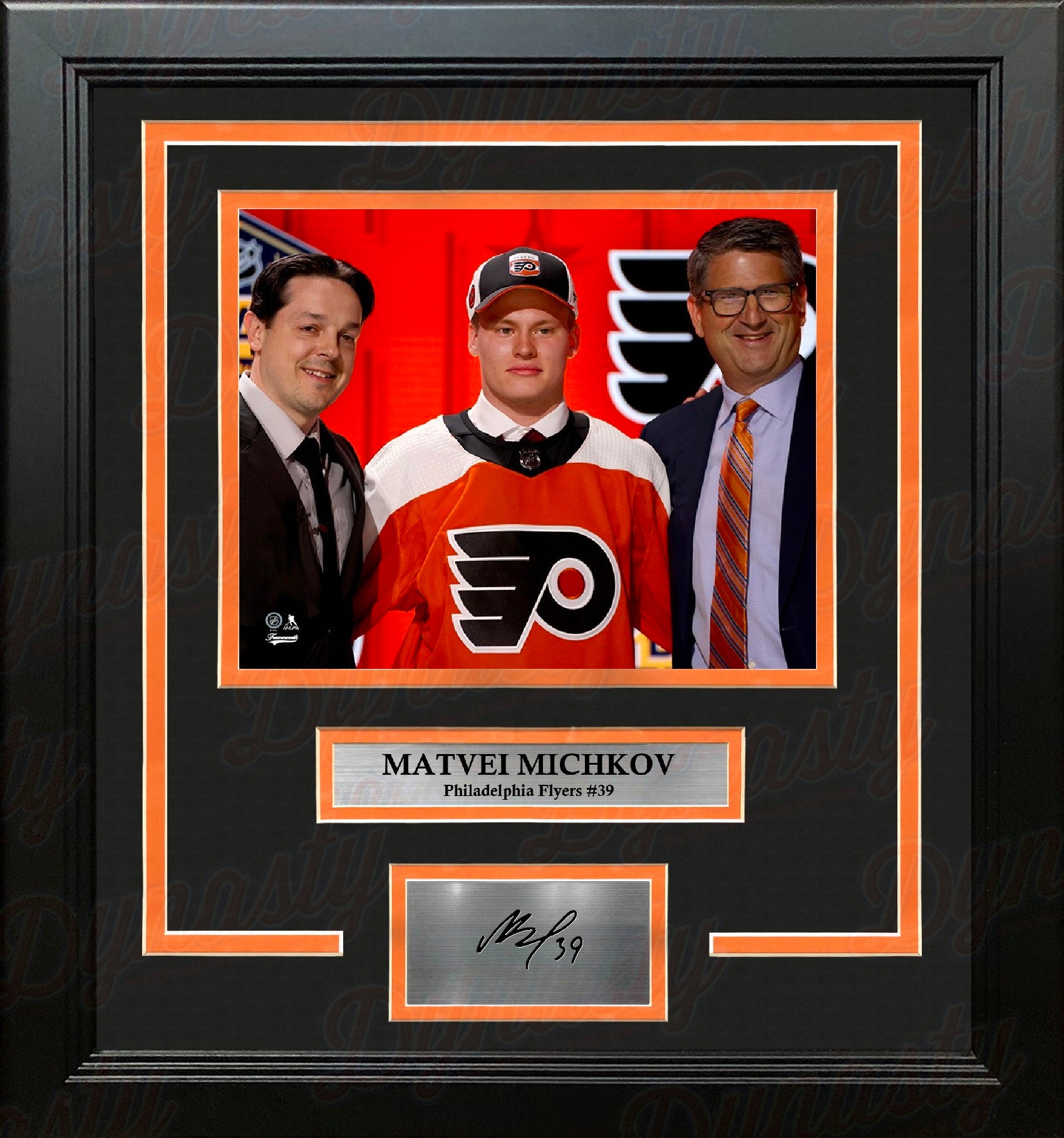 Matvei Michkov Philadelphia Flyers Draft Night 8" x 10" Framed Hockey Photo with Engraved Autograph
