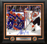 Matvei Michkov First NHL Goal Philadelphia Flyers Autographed 11" x 14" Framed Hockey Photo - Dynasty Sports & Framing 