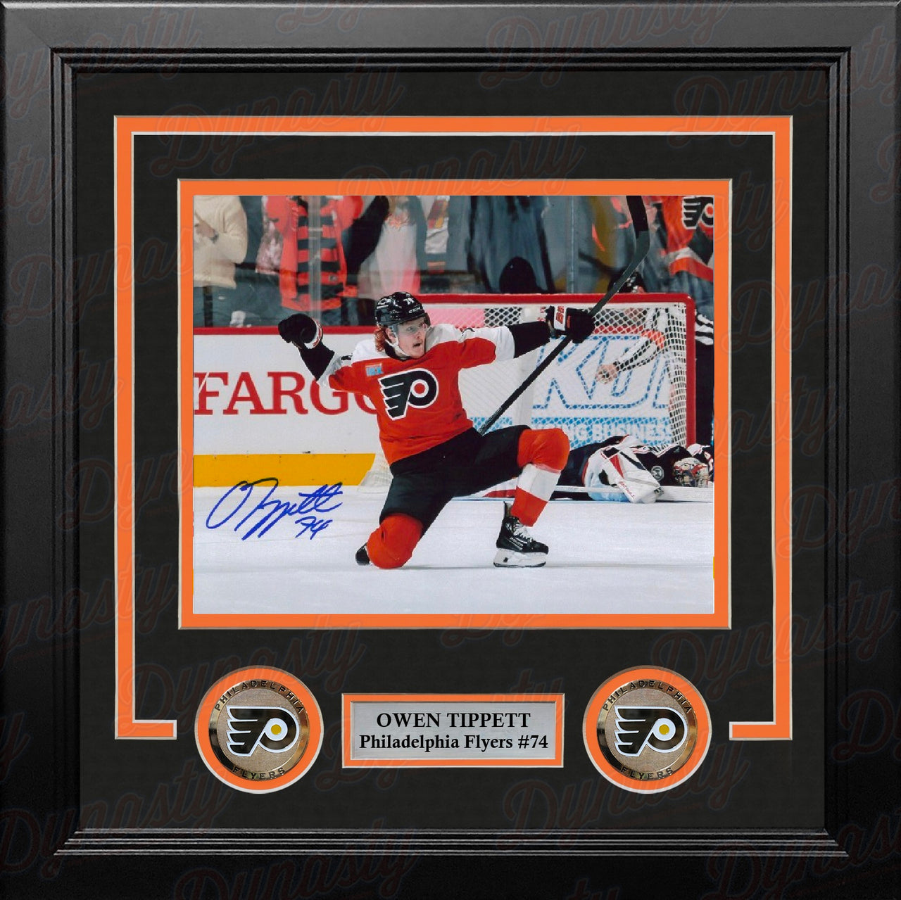 Owen Tippett in Orange Philadelphia Flyers Autographed 8" x 10" Framed Hockey Photo