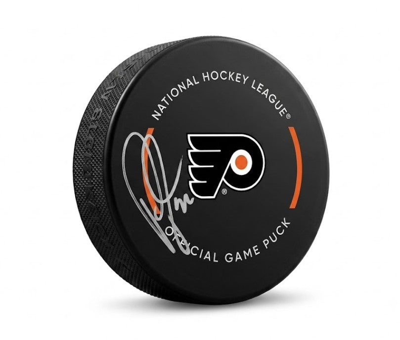 Rick Tocchet Autographed Philadelphia Flyers Hockey Game Model Puck
