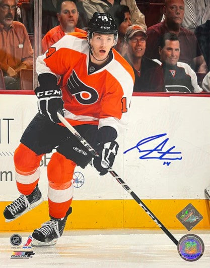 Sean Couturier in Action Philadelphia Flyers Autographed 8" x 10" Hockey Photo