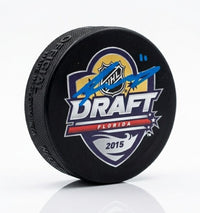 Travis Konecny Philadelphia Flyers Autographed 2015 Draft Logo Puck - Dynasty Sports & Framing 