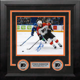 Tyson Foerster v. Vancouver Autographed Philadelphia Flyers 8" x 10" Framed Hockey Photo - Dynasty Sports & Framing 