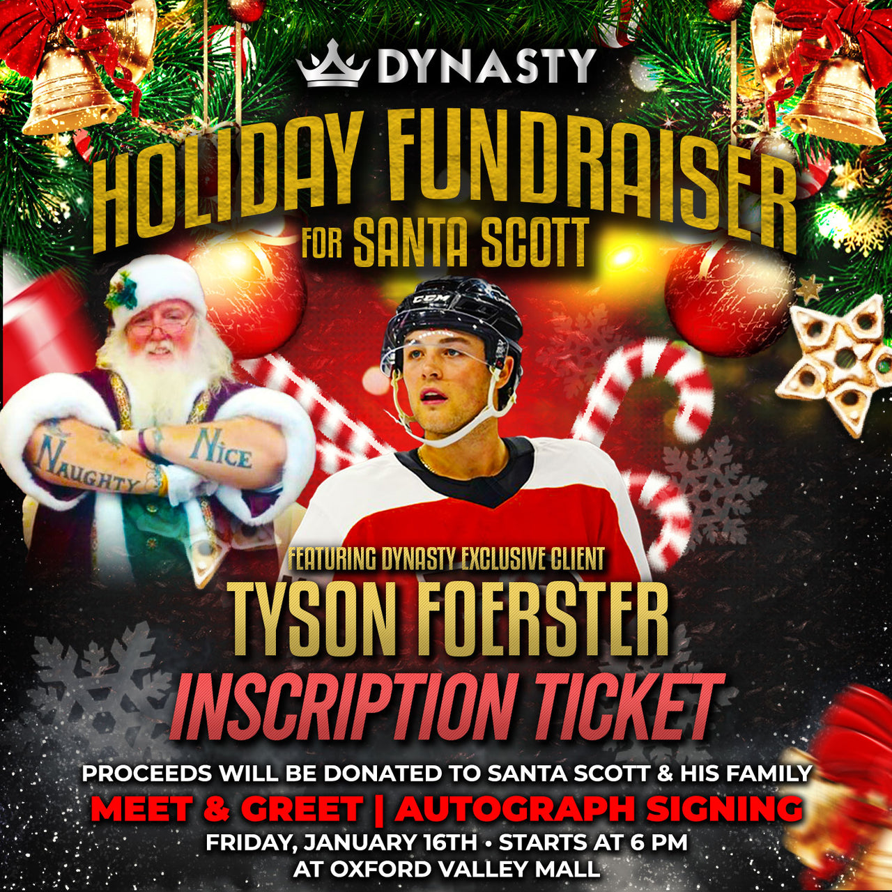 Tyson Foerster Inscription Ticket
