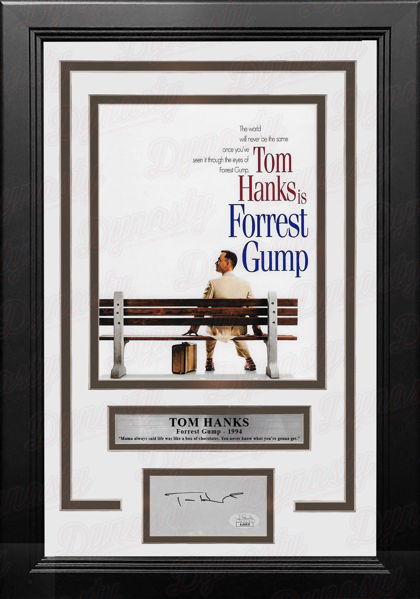 Tom Hanks Forrest Gump 8" x 10" Framed Photo with Cut Signature