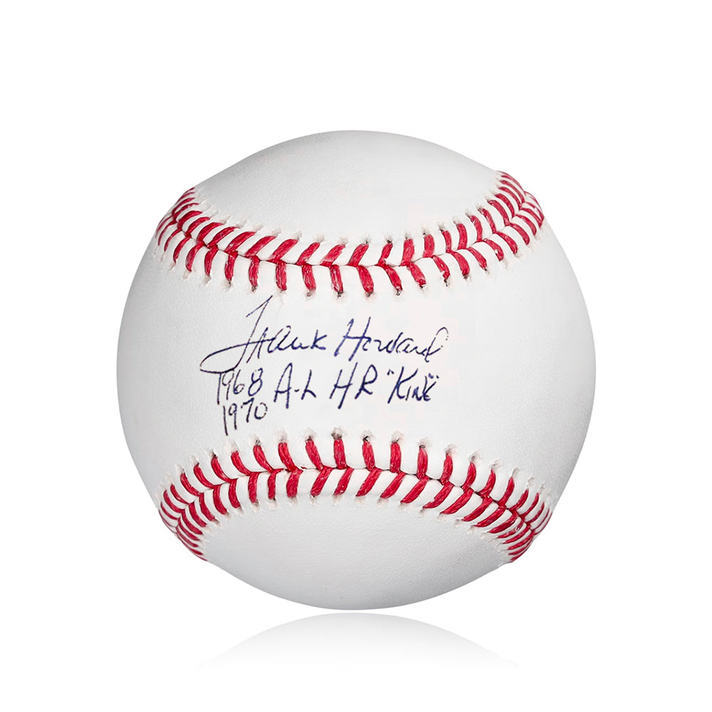 Frank Howard Autographed Rawlings Official MLB Baseball with "1968 1970 AL HR King" Inscription
