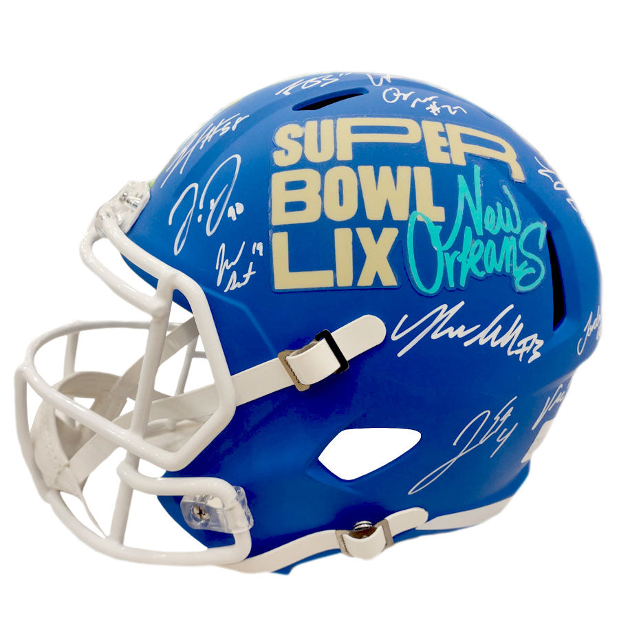 Philadelphia Eagles Team-Signed Super Bowl LIX Champions Helmet - 24 Signatures