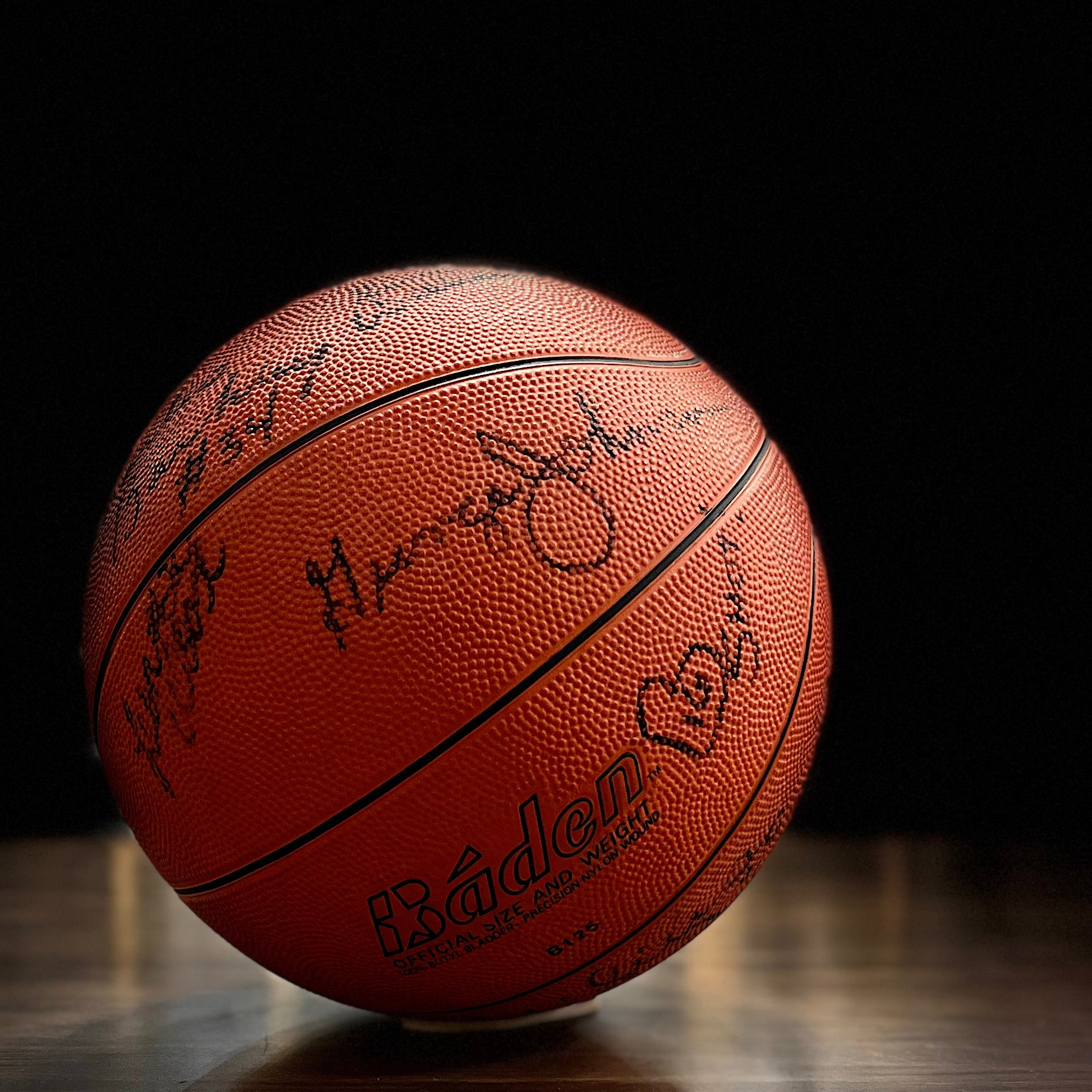 Philadelphia 76ers '84-85 Team-Signed Basketball (15 Autographs: Includes Erving, Malone, & Barkley)