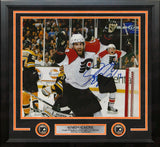 Simon Gagne Philadelphia Flyers Gm 7 Game-Winning Goal v Bruins Autographed 8x10 Framed Color Photo - Dynasty Sports & Framing 