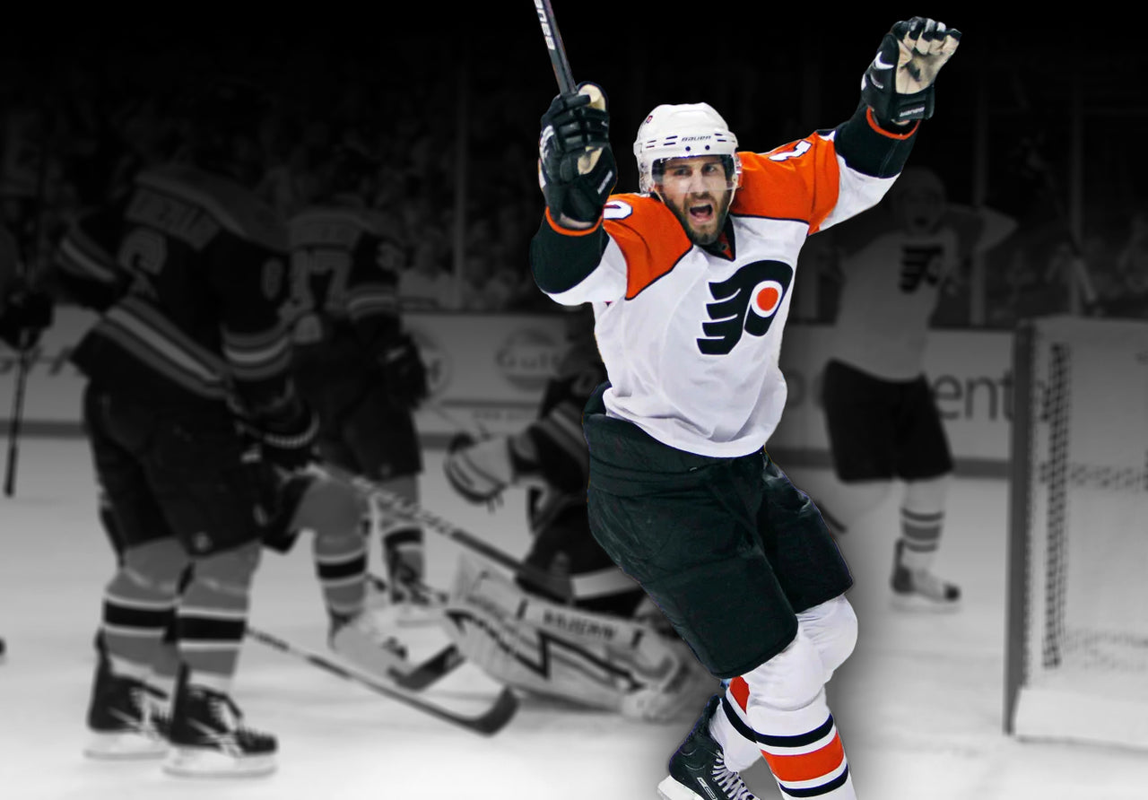Simon Gagne Game 7 Game-Winning Goal v. Bruins Philadelphia Flyers Blackout Hockey Photo