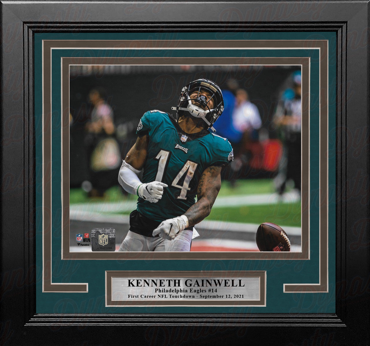 Kenneth Gainwell First NFL Touchdown Philadelphia Eagles 8" x 10" Framed Football Photo