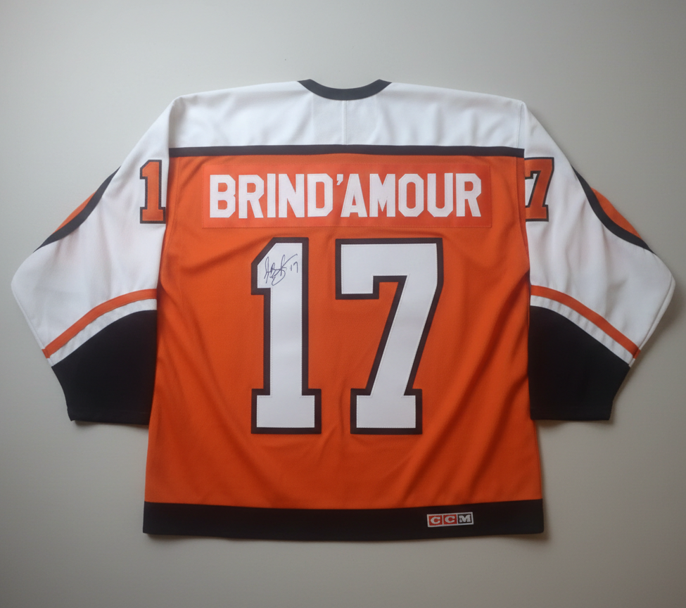 Rod Brind'Amour Philadelphia Flyers Autographed Throwback CCM Jersey