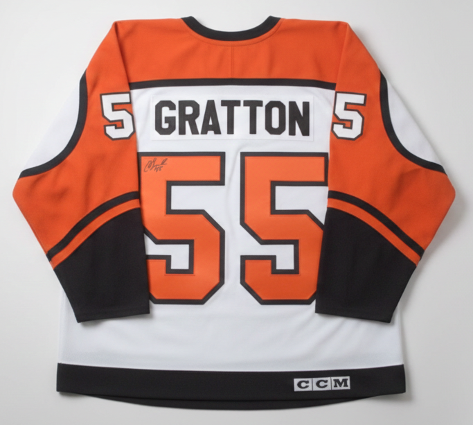 Chris Gratton Philadelphia Flyers Autographed Throwback CCM Jersey