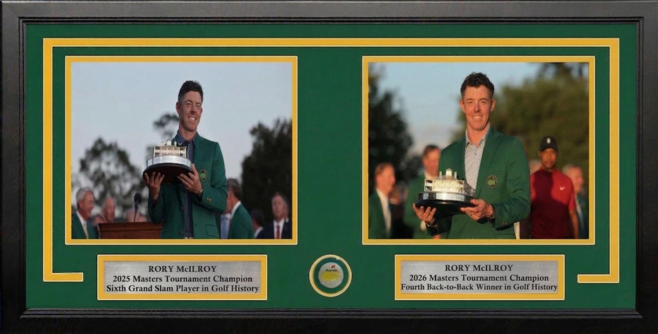 Rory McIlroy 2025-26 Masters Trophy 8" x 10" Framed Golf Collage Photo