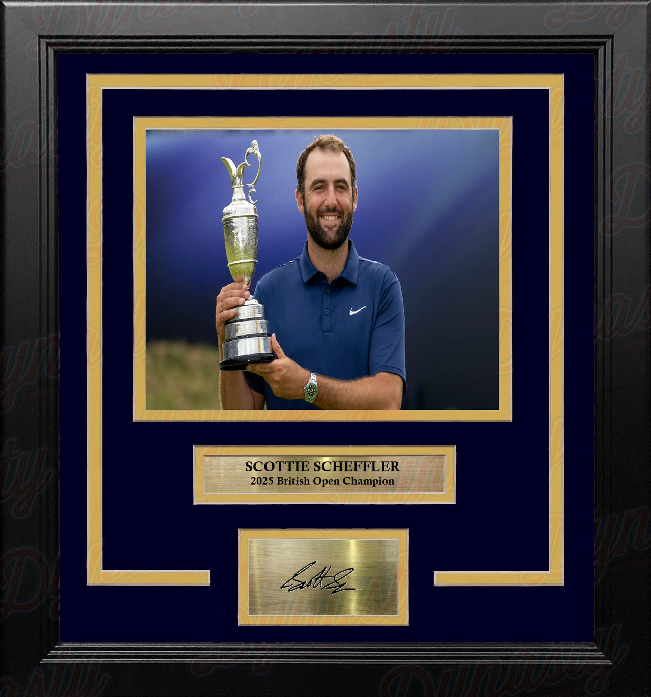 Scottie Scheffler 2025 British Open 8" x 10" Framed Golf Photo with Engraved Autograph