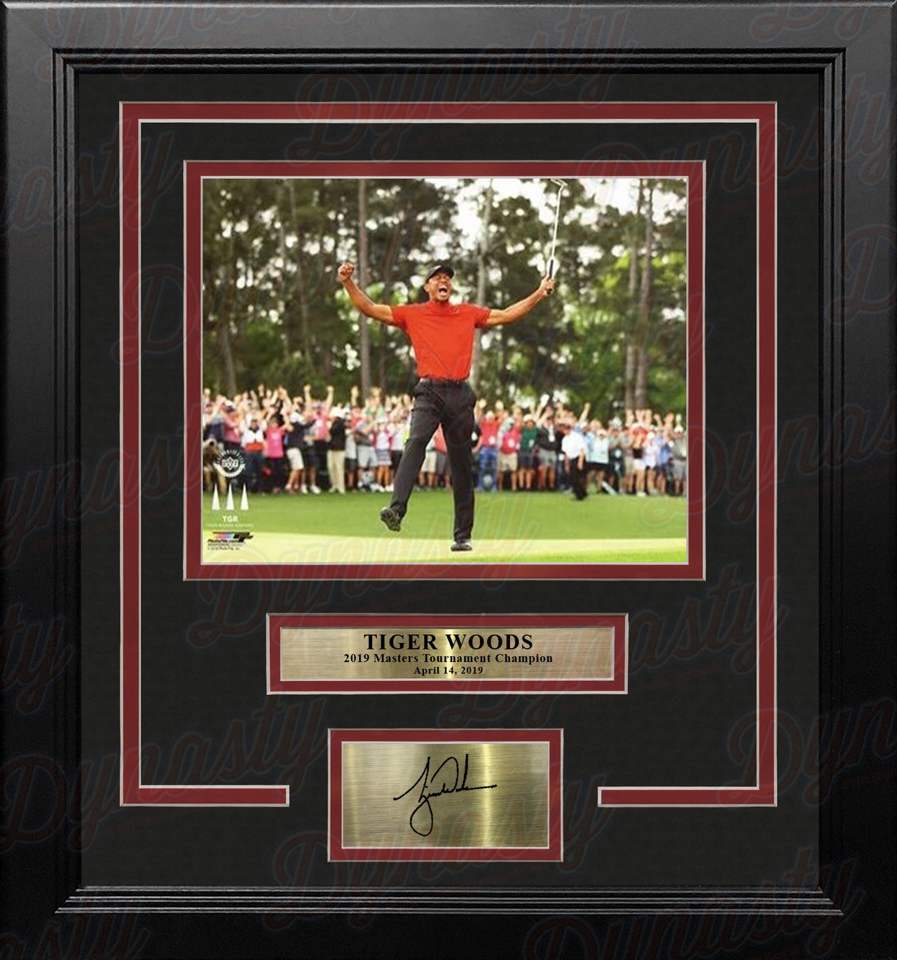 Tiger Woods 2019 Masters Champion 8" x 10" Framed Horizontal Golf Photo with Engraved Autograph