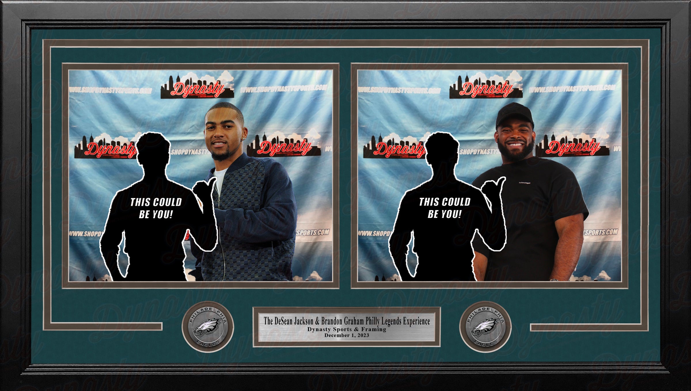 DeSean Jackson & Brandon Graham Philadelphia Eagles Photo-Op Frame Kit