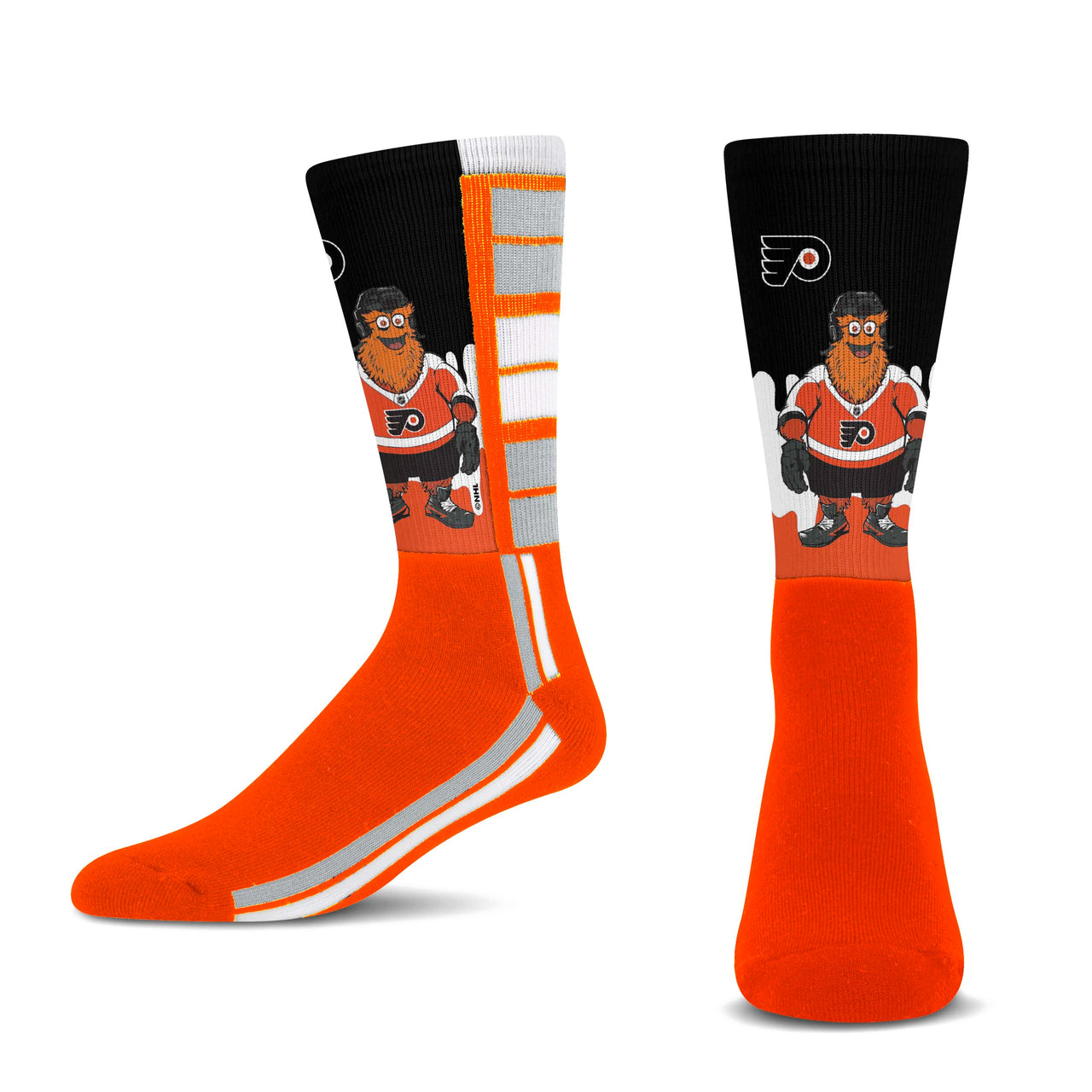 Gritty Philadelphia Flyers Mascot Drip Socks