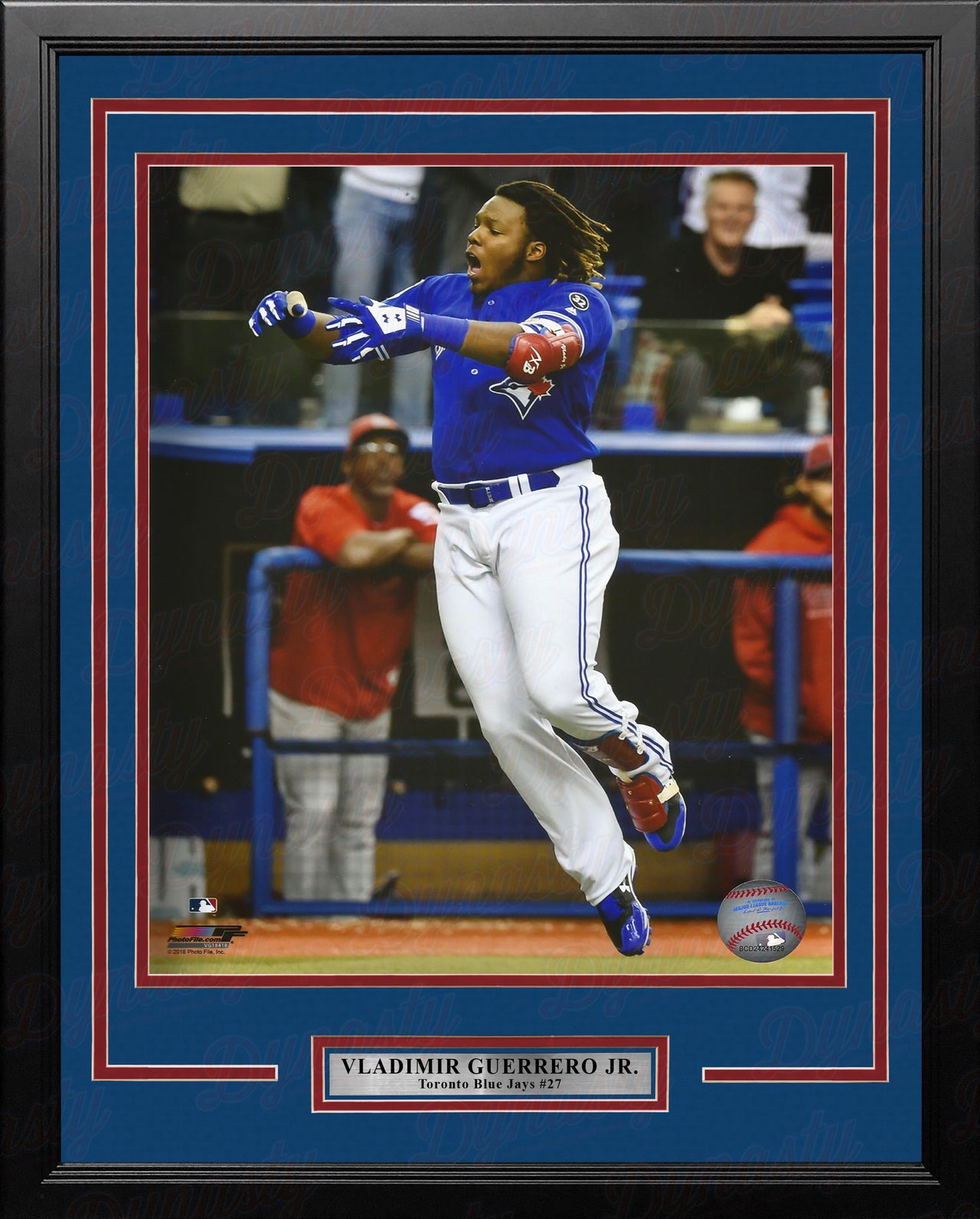 Vladimir Guerrero, Jr. Walk-Off Home Run Celebration Toronto Blue Jays 11x14 Framed Baseball Photo
