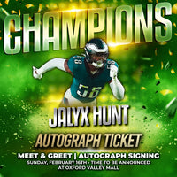 Jaylyx Hunt World Champions Experience Tickets