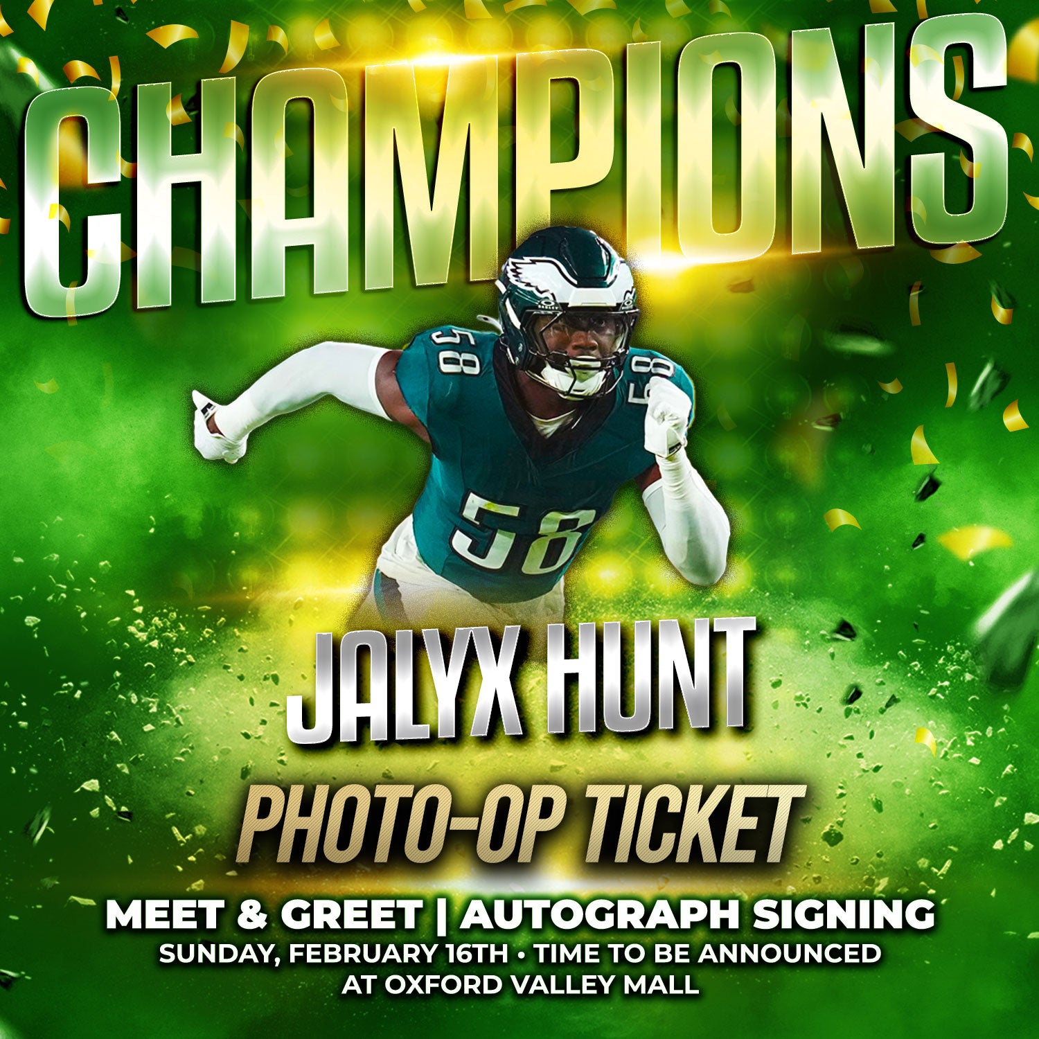 Jaylyx Hunt World Champions Experience Tickets